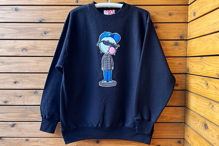 OSSANTHEHOOD 12oz. crewneck sweat (bobble) / black
