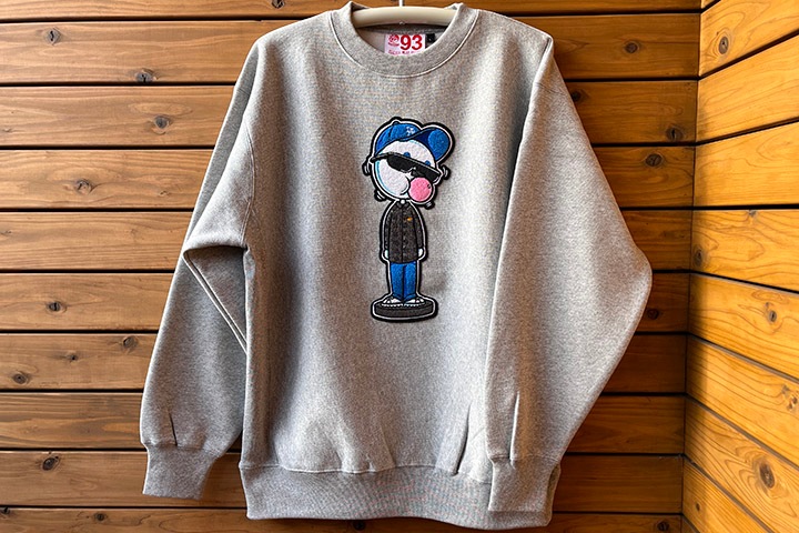 OSSANTHEHOOD 12oz. crewneck sweat (bobble) / gray