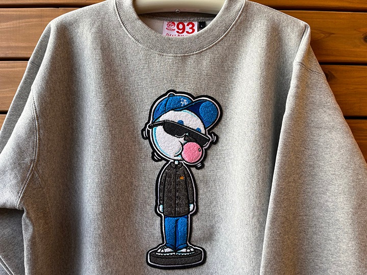 OSSANTHEHOOD 12oz. crewneck sweat (bobble) / gray