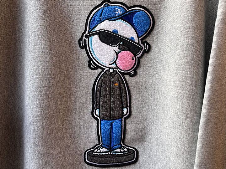 OSSANTHEHOOD 12oz. crewneck sweat (bobble) / gray