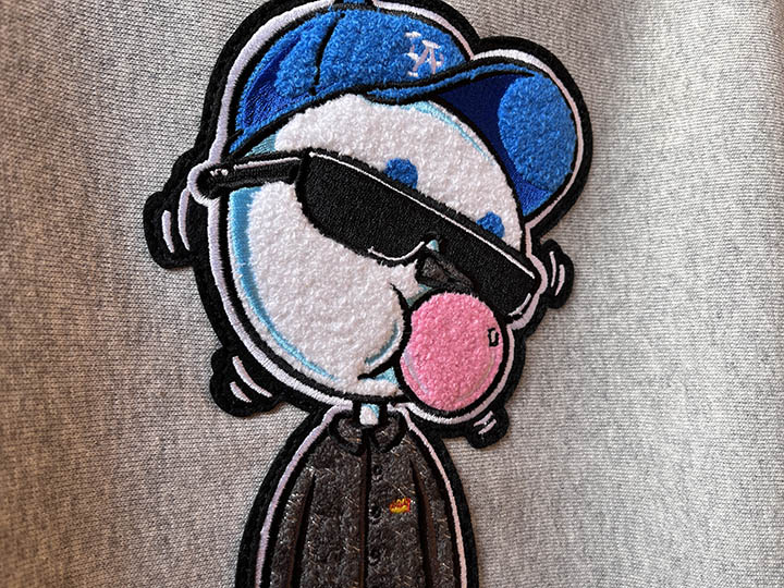 OSSANTHEHOOD 12oz. crewneck sweat (bobble) / gray