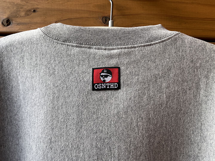 OSSANTHEHOOD 12oz. crewneck sweat (bobble) / gray