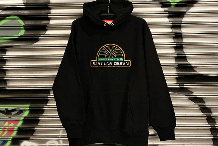 OSSANTHEHOOD 12oz chenille pullover hood (eastlos) / black
