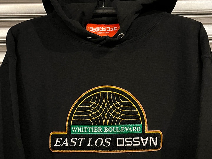 OSSANTHEHOOD 12oz chenille pullover hood (eastlos) / black