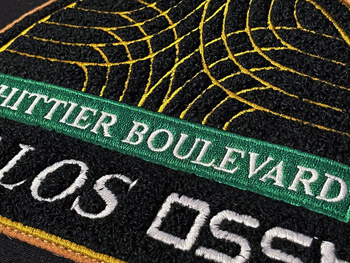 OSSANTHEHOOD 12oz chenille pullover hood (eastlos) / black