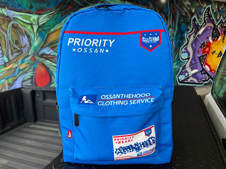 OSSANTHEHOOD backpack (postal) / blue