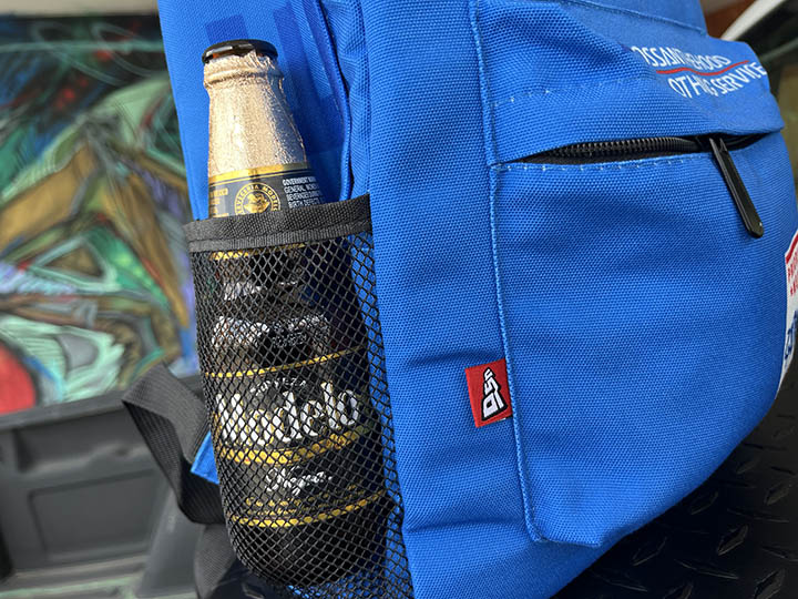 OSSANTHEHOOD backpack (postal) / blue