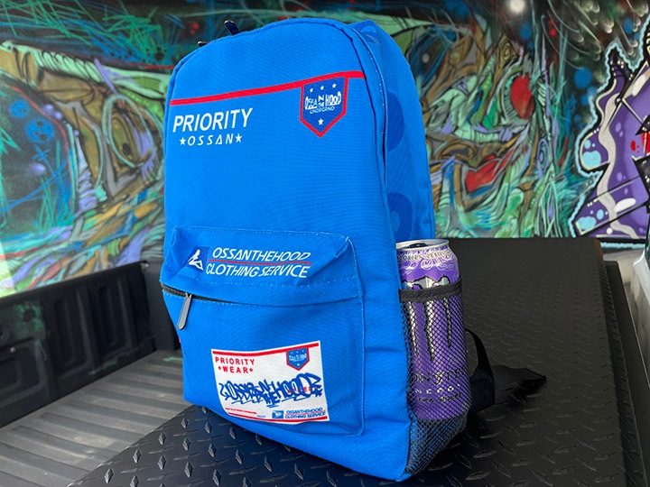 OSSANTHEHOOD backpack (postal) / blue