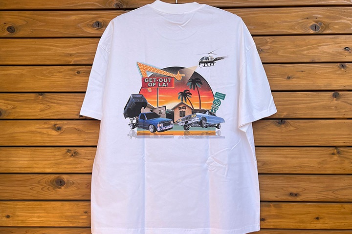 NICETY 8.2oz garment dye Tshirt (getout) / white