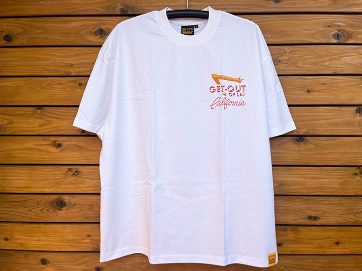 NICETY 8.2oz garment dye Tshirt (getout) / white
