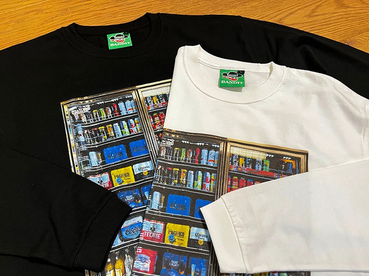 OSSANTHEHOOD longsleeve Tshirt (beers) / white