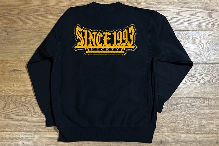 NICETY 12oz. crewneck sweat (1993) / black