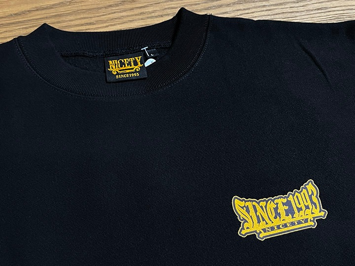NICETY 12oz. crewneck sweat (1993) / black