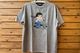 OSSANTHEHOOD 8.2oz dye Tshirt (bike) / light gray washed