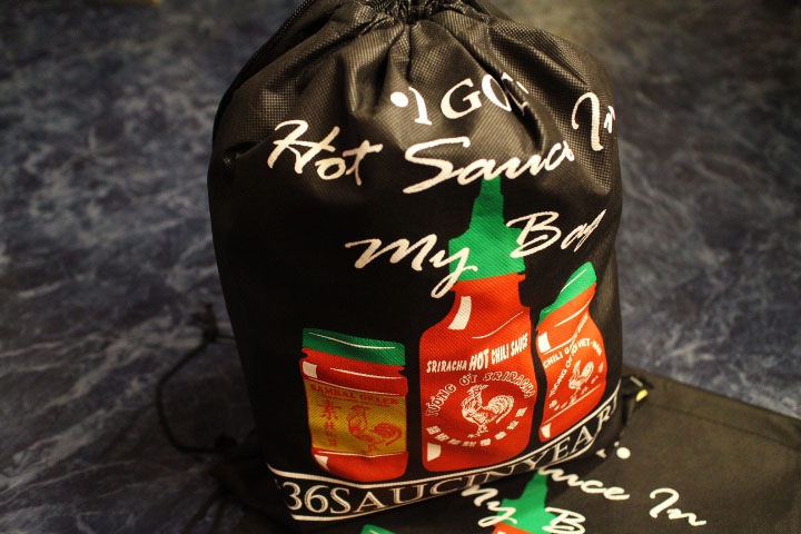 SRIRACHA HOT SAUCE sack bag