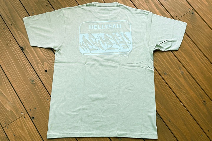 NICETY 7.2oz heavyweight Tshirt (hellyeah) / sea glass