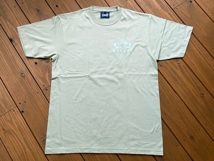 NICETY 7.2oz heavyweight Tshirt (hellyeah) / sea glass