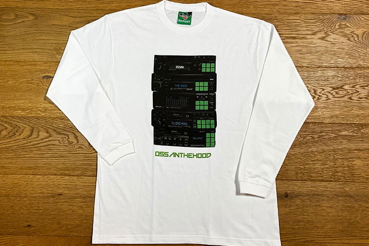 OSSANTHEHOOD longsleeve Tshirt (six buttons) / white