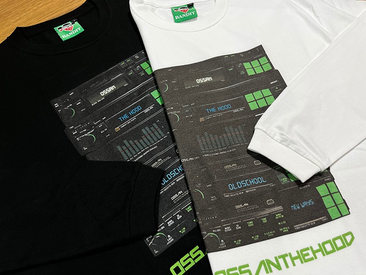 OSSANTHEHOOD longsleeve Tshirt (six buttons) / white