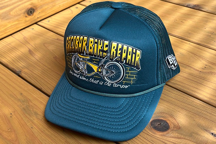 BENJIE ESCOBAR trucker cap (bike) / dark green