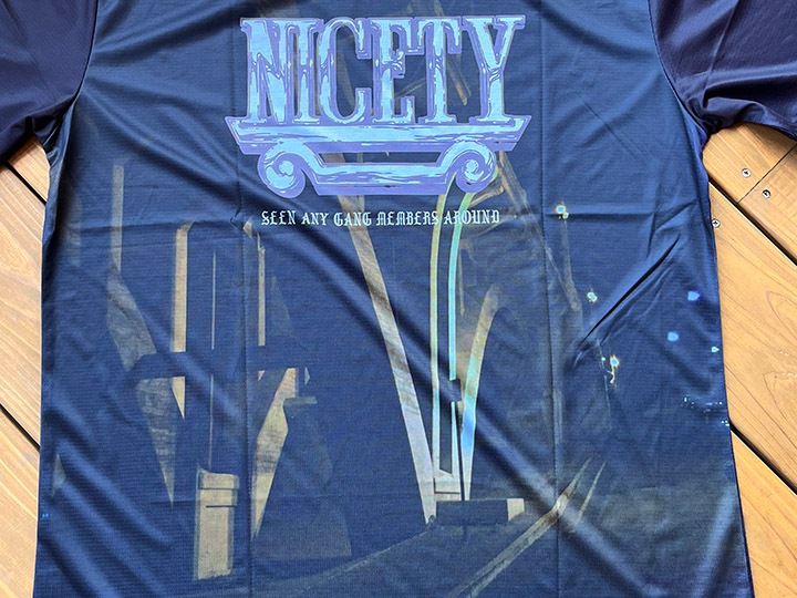 NICETY Φξ dry fit Tshirt (point of view 2) / black