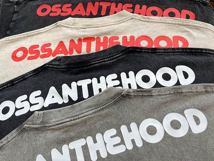 OSSANTHEHOOD 8.2oz dye Tshirt (scooter) / beige