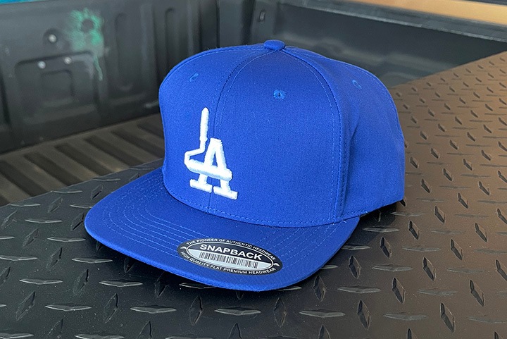 PHAT CAPS snapback cap / blue x white