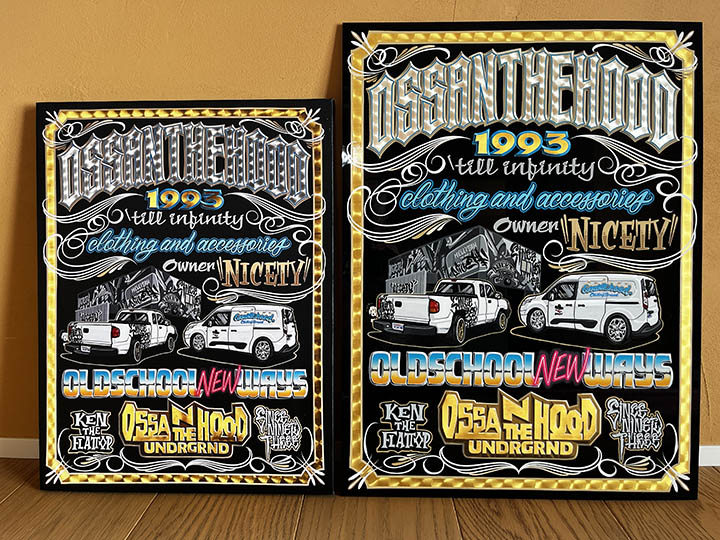 KEN THE FLATTOP x OSNTHD printed frame