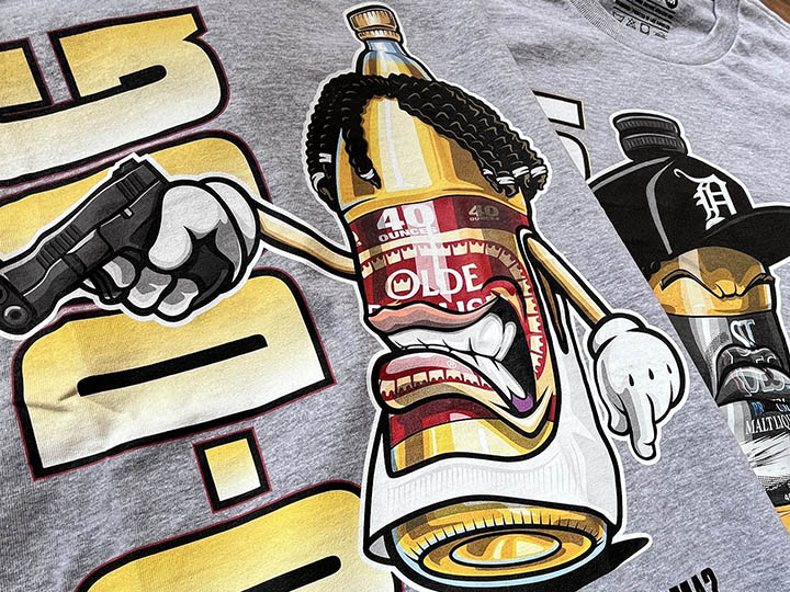 RETRO KINGS Tshirt (O-dog) / heather gray