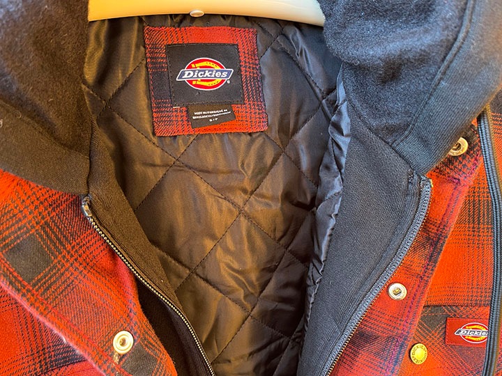DICKIES quilted frannel jacket / red check