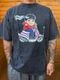 OSSANTHEHOOD 8.2oz dye Tshirt (Courr���ges) / black washed