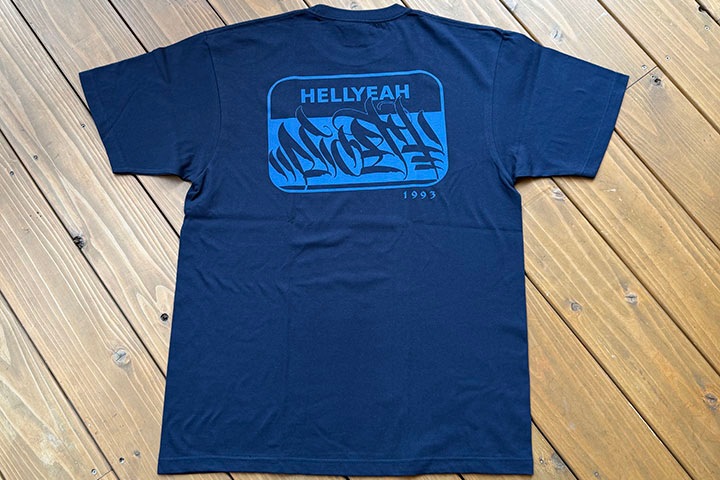 NICETY 7.2oz heavyweight Tshirt (hellyeah) / navy