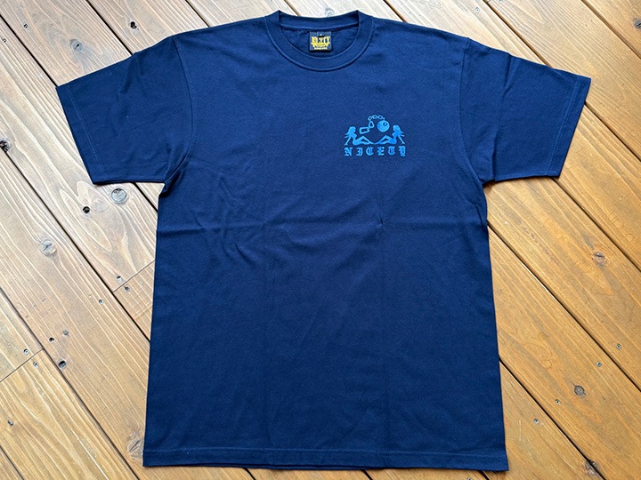 NICETY 7.2oz heavyweight Tshirt (hellyeah) / navy