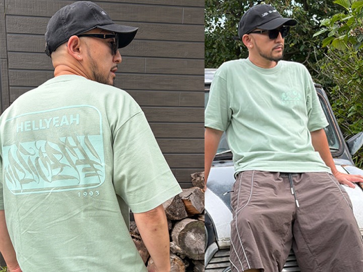 NICETY 7.2oz heavyweight Tshirt (hellyeah) / navy