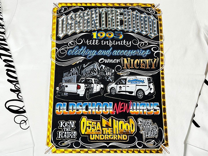 KEN THE FLATTOP x OSNTHD 10.2oz longsleeve / white