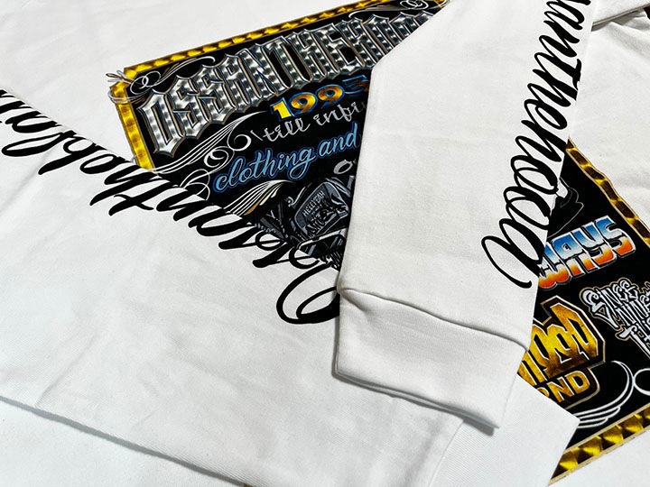 KEN THE FLATTOP x OSNTHD 10.2oz longsleeve / white