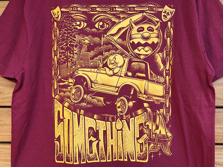 BENJIE ESCOBAR x OSSANTHEHOOD Tshirt (LA) / burgandy