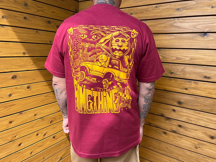 BENJIE ESCOBAR x OSSANTHEHOOD Tshirt (LA) / burgandy