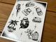 Benjie Escobar mini sticker 8pcs sheet (flash)