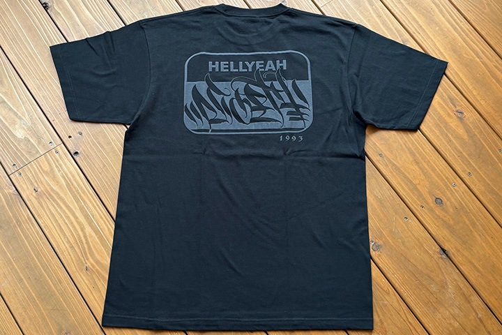 NICETY 7.2oz heavyweight Tshirt (hellyeah) / black