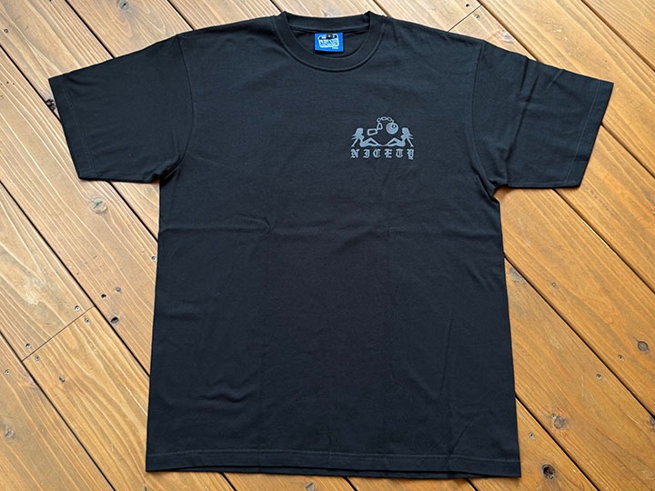 NICETY 7.2oz heavyweight Tshirt (hellyeah) / black