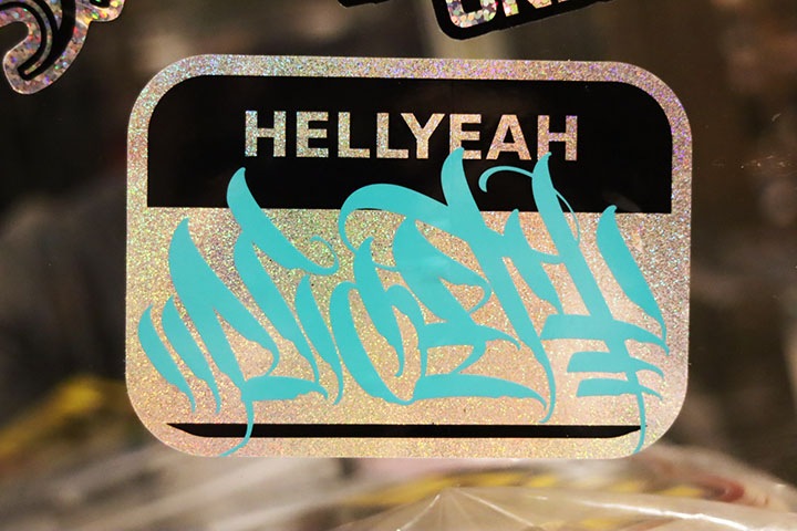 NICETY vinyl glitter sticker (hellyeah) / glitter