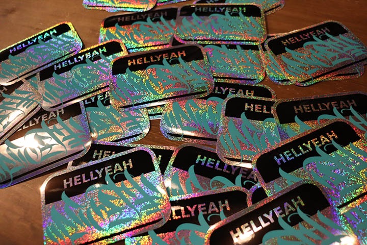 NICETY vinyl glitter sticker (hellyeah) / glitter
