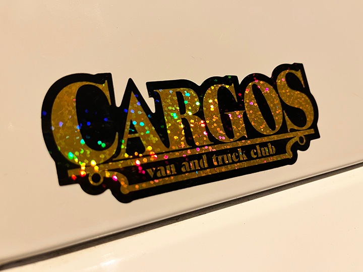 OSSANTHEHOOD vinyl sticker (cargos) / glitter