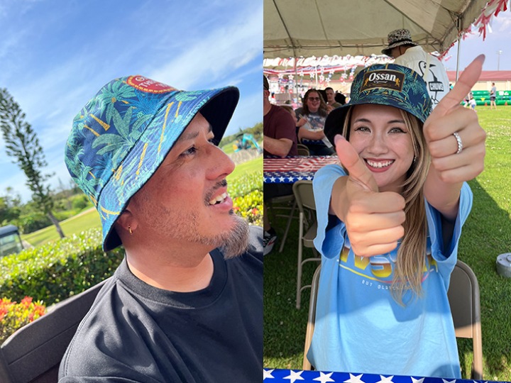 OSSANTHEHOOD bucket hat (40s) / tree