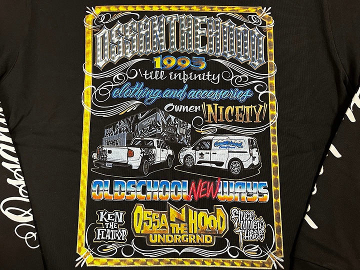 KEN THE FLATTOP x OSNTHD 10.2oz longsleeve / black