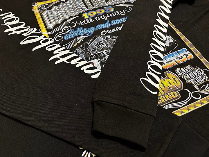 KEN THE FLATTOP x OSNTHD 10.2oz longsleeve / black