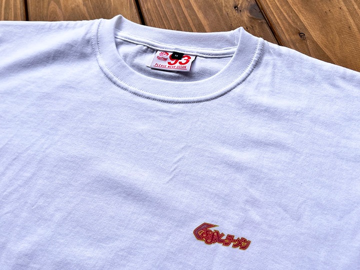 OSSANTHEHOOD 7.2oz heavyweight Tshirt (neon) / white