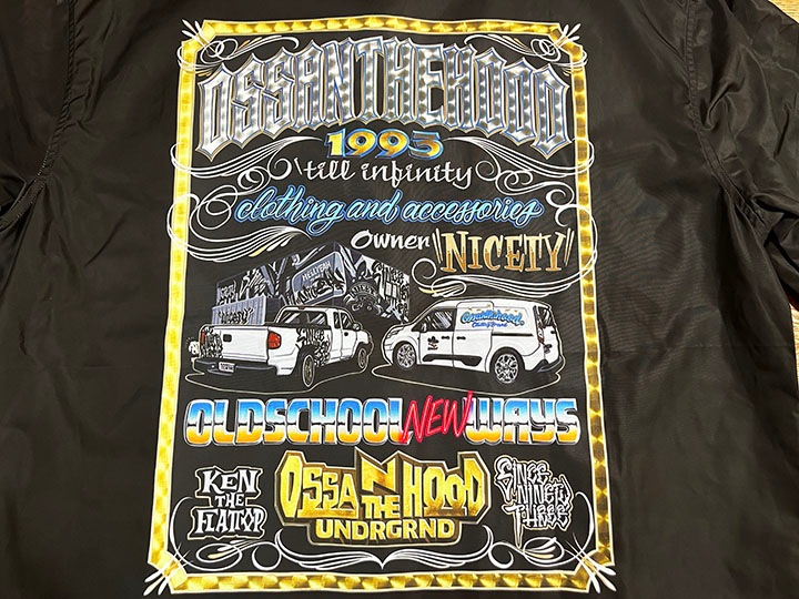 KEN THE FLATTOP x OSNTHD heavy nylon coach jabket