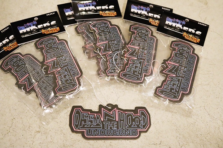 OSSANTHEHOOD air freshener (logo-neon)